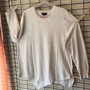 2X, speckled sweater